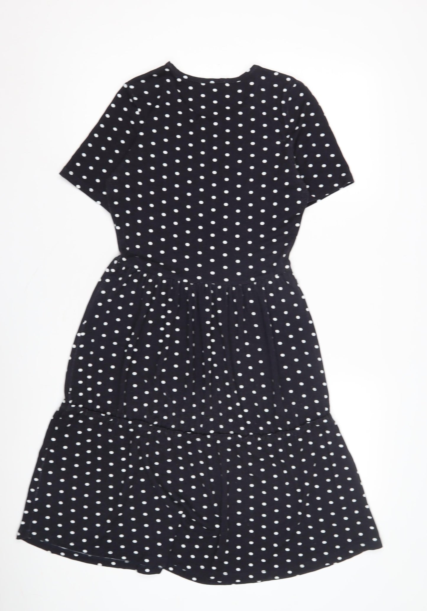 Warehouse Women's Black Polka Dot Dress Size 10