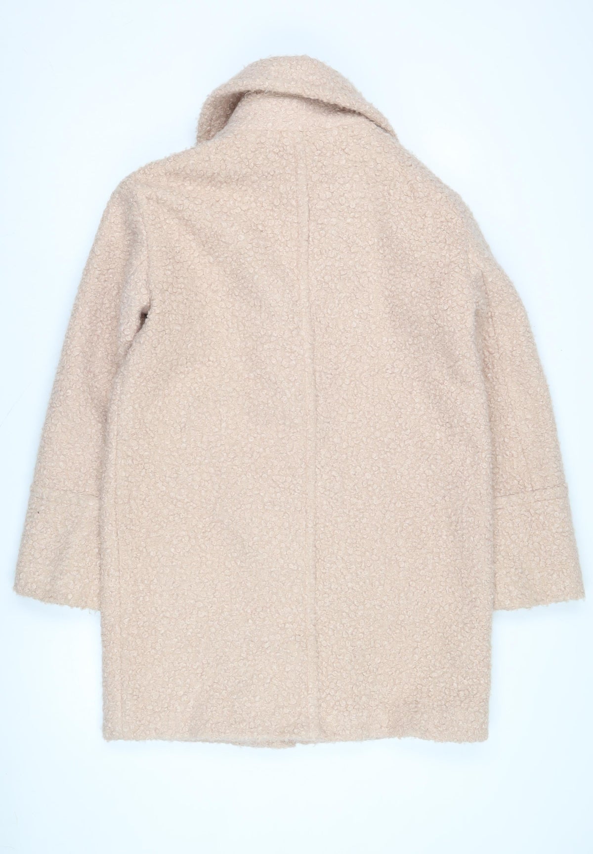 Oasis Women's Beige Mid-Length Wool Overcoat S