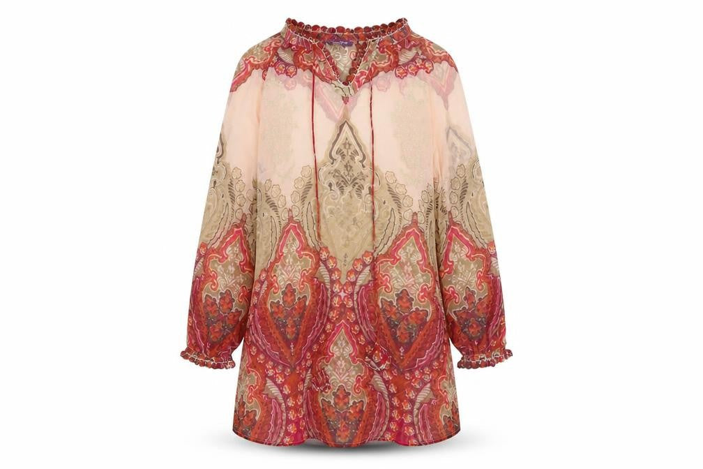 Taillissime Women's Multicoloured Paisley Cover Up