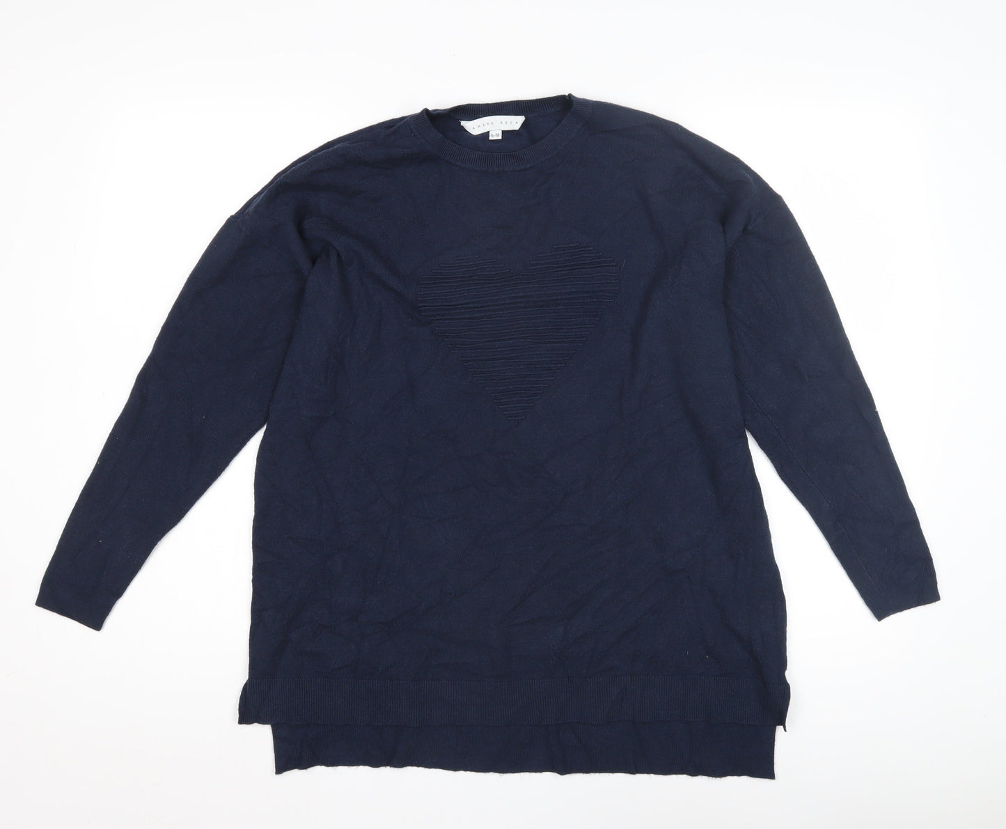 Amara Reya Women's Blue Pullover Jumper S-M