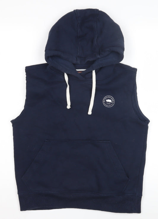 SoulCal & Co Womens Blue Vest Hoodie Size 10
