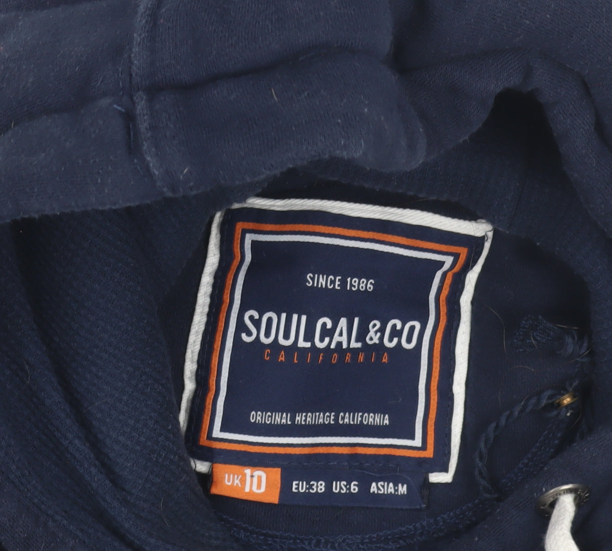 SoulCal & Co Womens Blue Vest Hoodie Size 10