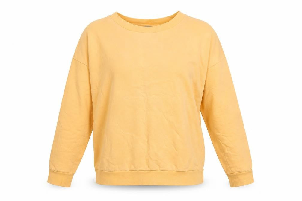 Oliver Bonas Women’s Yellow Pullover Sweatshirt, Size 8