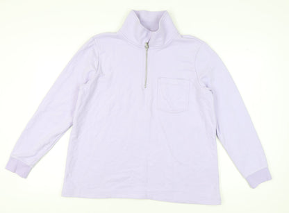 Lands' End Women's Purple XL Pullover Sweatshirt