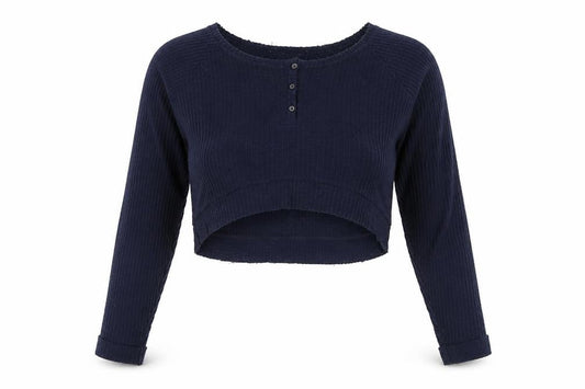 Urban Outfitters Women's Blue Cropped Blouse, Size S