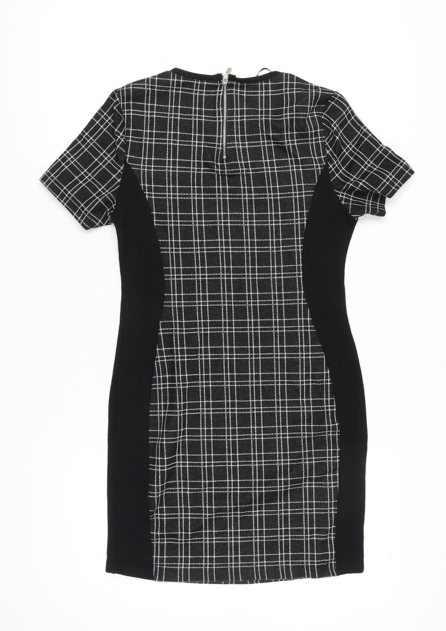 Select Women's Black Check Sheath Dress Size 12