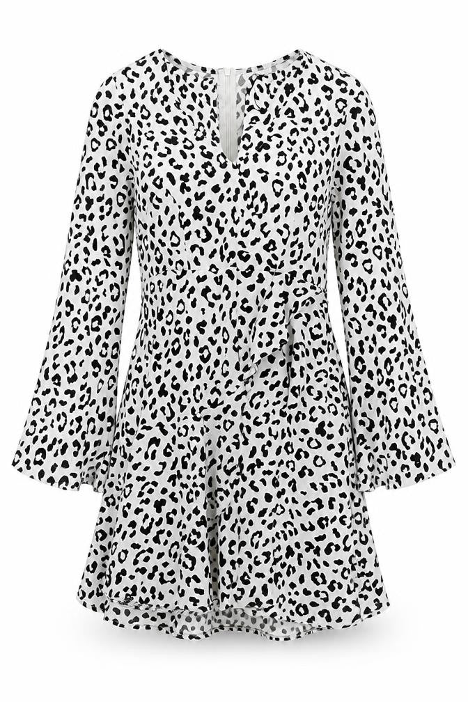 Boohoo Women’s Multicoloured Leopard Print A-Line Dress