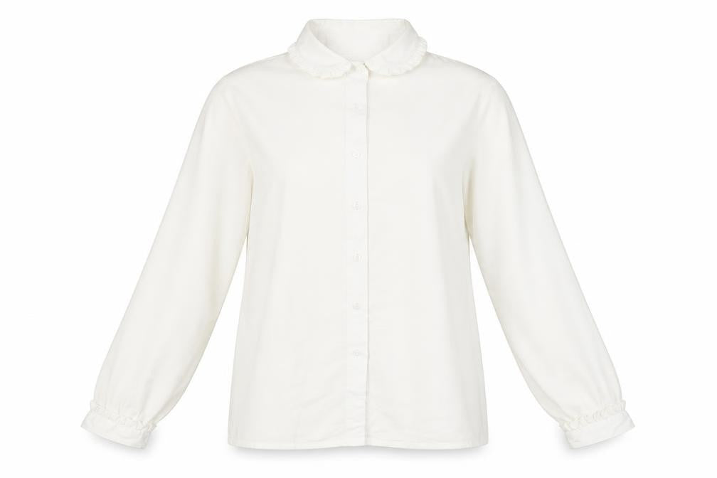 Fashion Sprit Women’s White Blouse, Size 14, Casual Wear