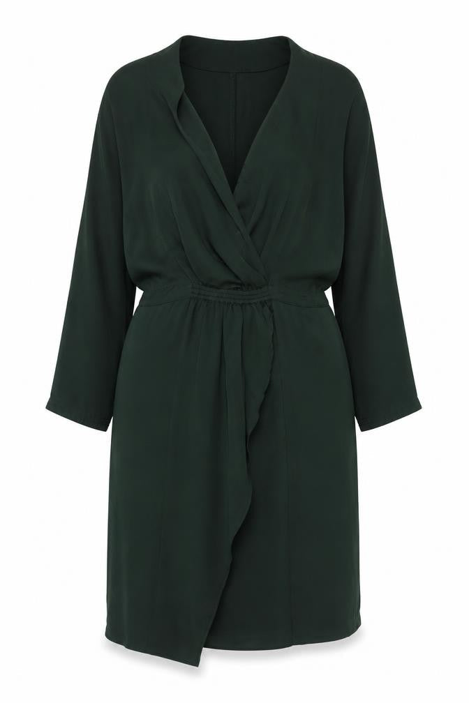 Gap Women's Green Dress, Size 14, Elegant V-Neck Design
