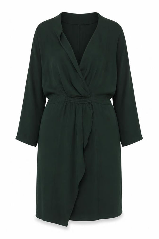 Gap Women's Green Dress, Size 14, Elegant V-Neck Design