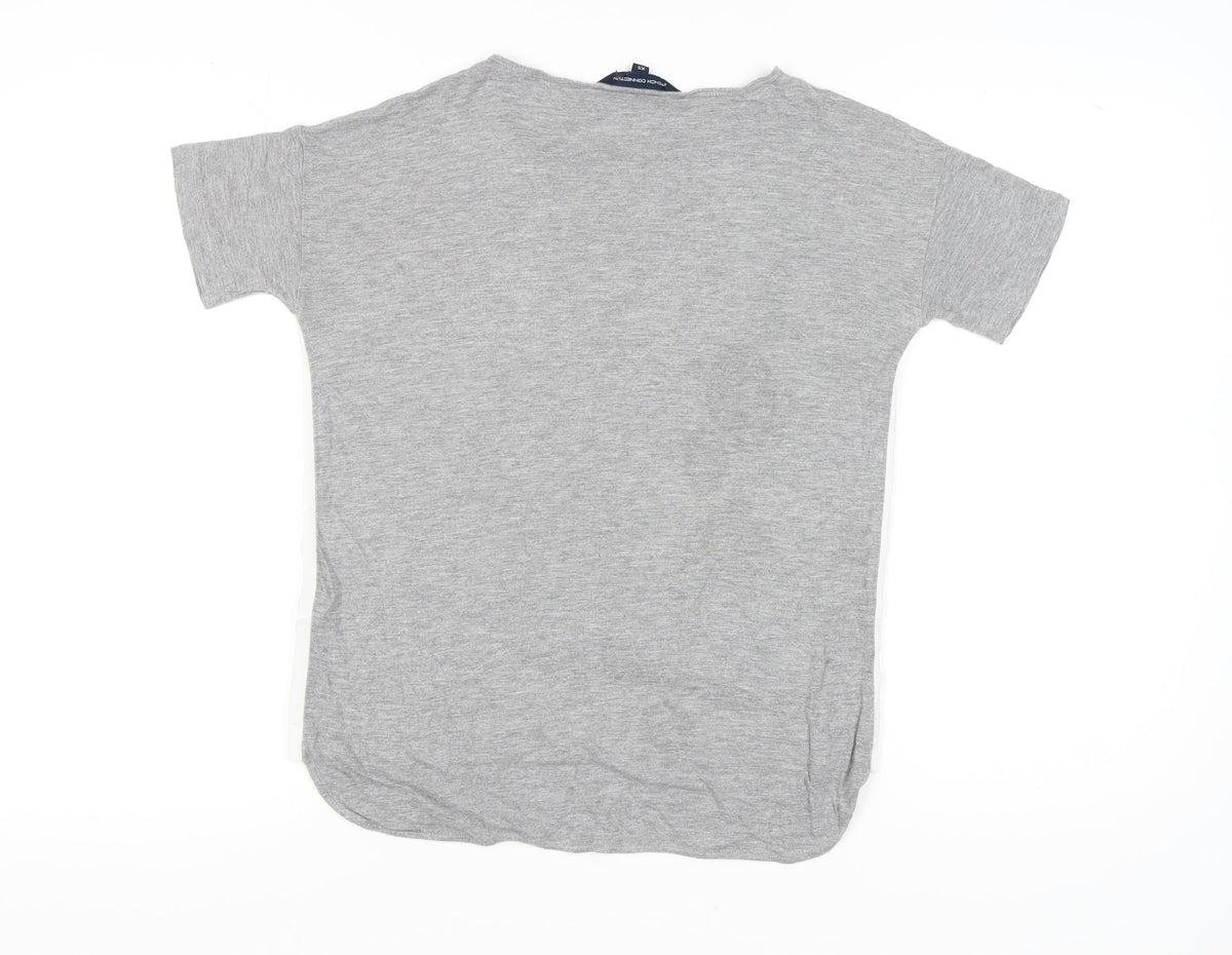 French Connection Women's Grey XS Crew Neck T-Shirt