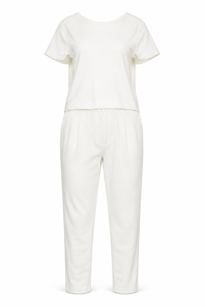 Zara Women's White Jumpsuit Short Sleeve Size S