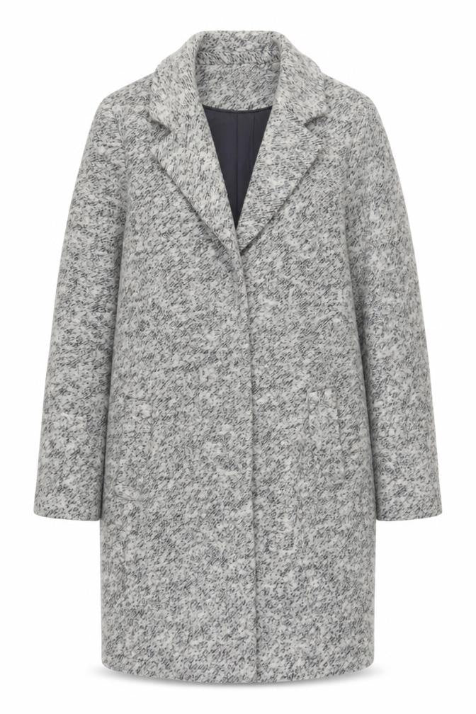 Mint Velvet Women's Grey Overcoat Size 12