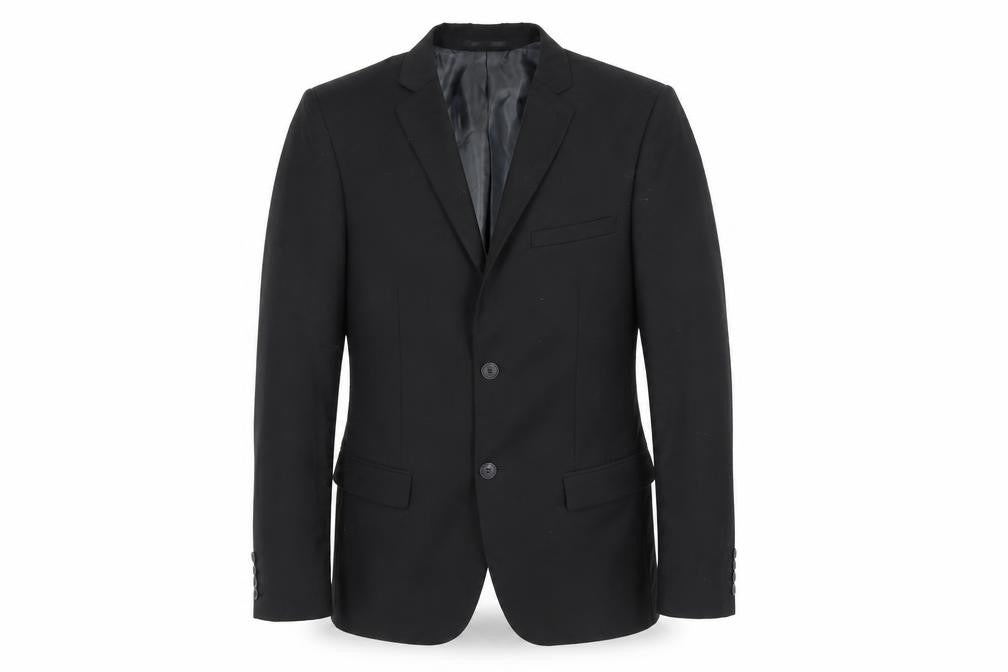Topman Men's Black Slim Fit Blazer, Size 36L