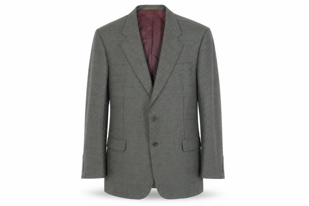 Gurteen Men's Grey Check Blazer 42 Long Jacket