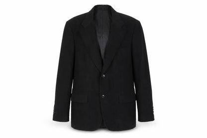 Front view of Zara Man Black Blazer, size UK 40, Single-Breasted