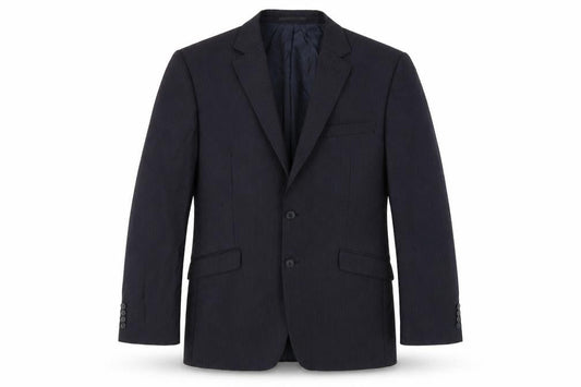 John Lewis Men's Black Long Blazer, 42L Wool Jacket