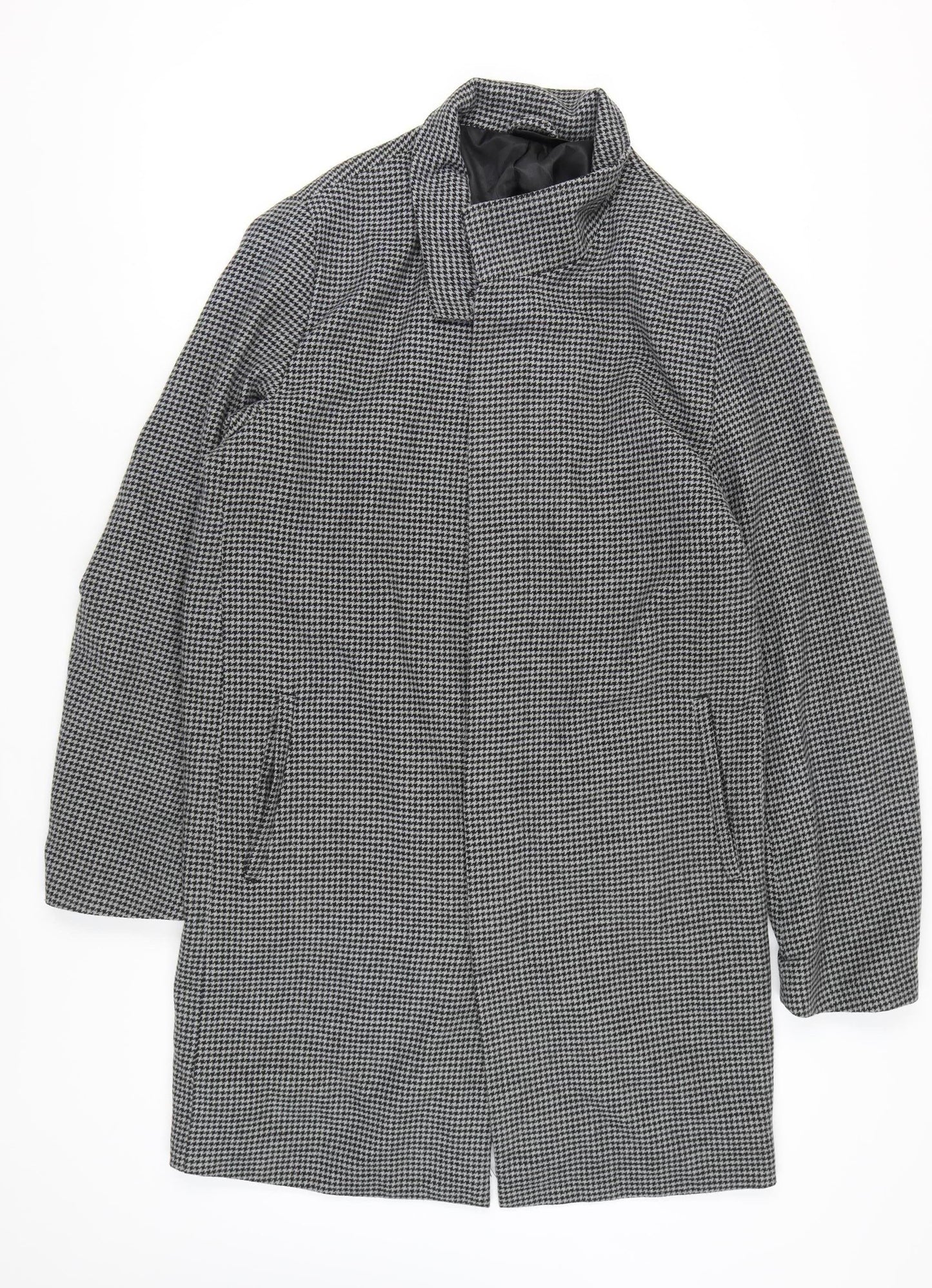 Livergy Men's Grey Houndstooth Overcoat XL