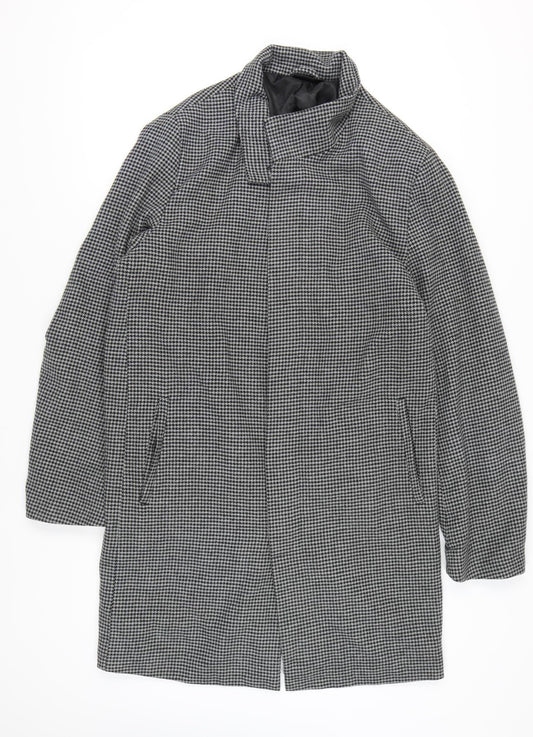 Livergy Men's Grey Houndstooth Overcoat XL
