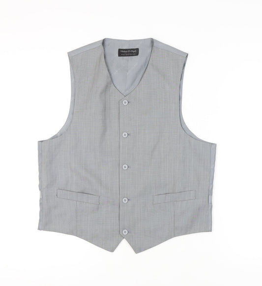 Vittorio St Angelo Men's Grey Suit Waistcoat 42L