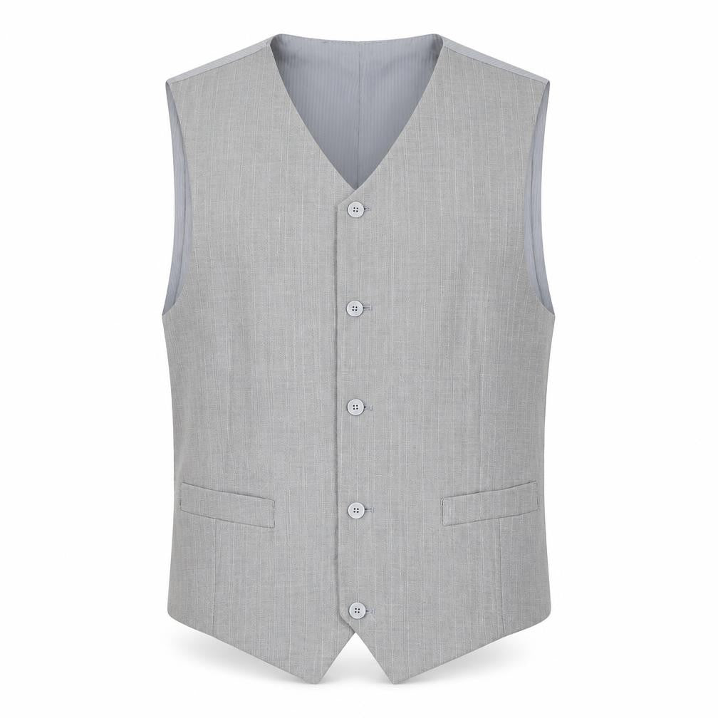 Vittorio St Angelo Men's Grey Suit Waistcoat 42L
