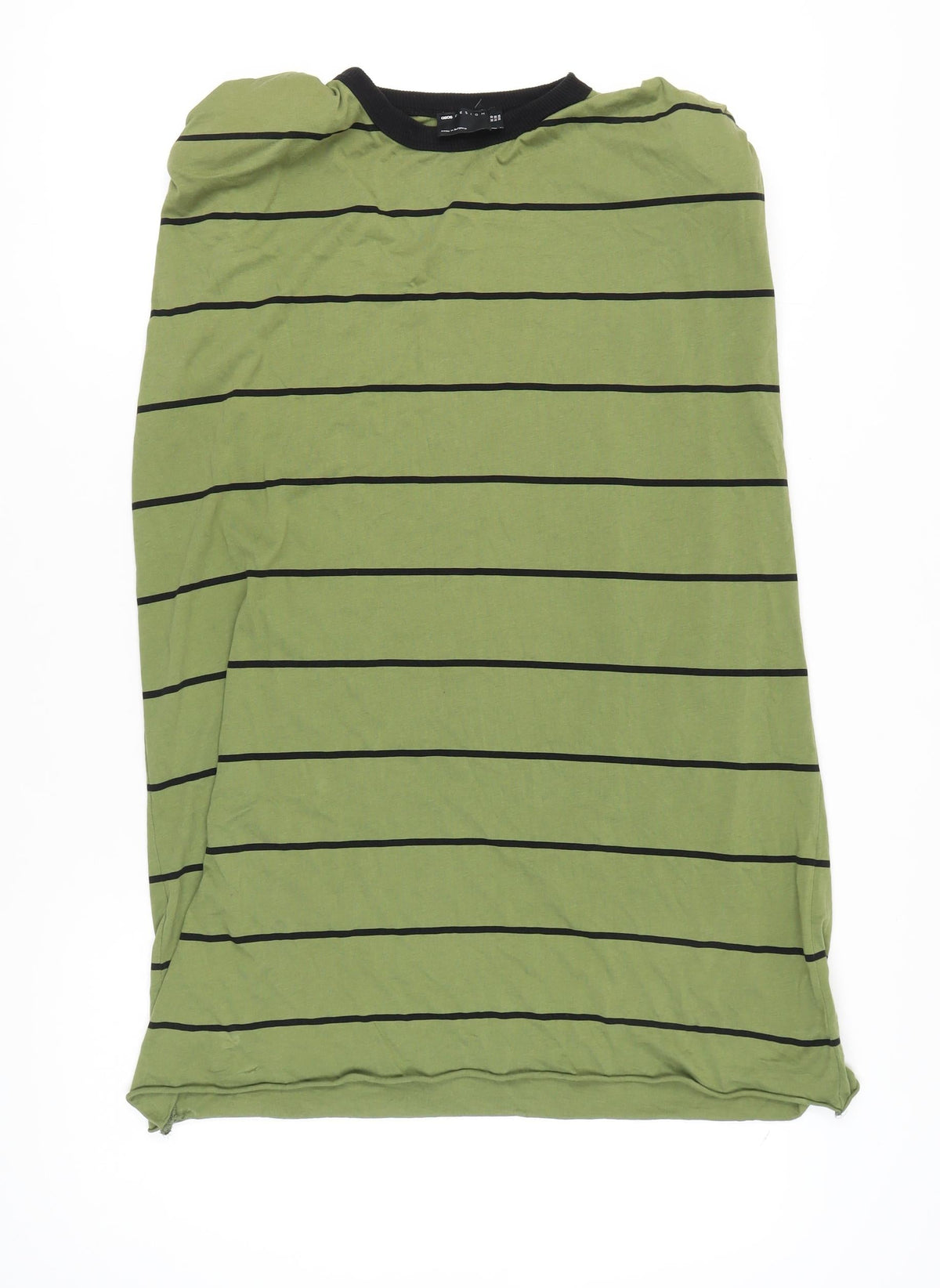 ASOS DESIGN Women Green Striped Dress Size 10