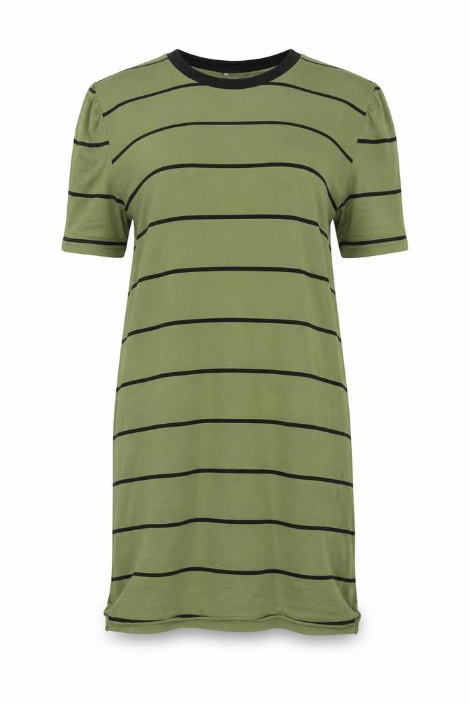 ASOS DESIGN Women Green Striped Dress Size 10