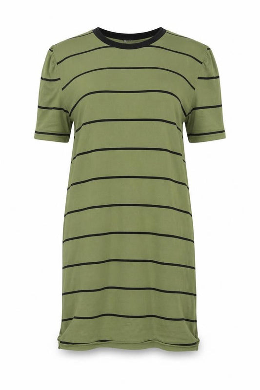 ASOS DESIGN Women Green Striped Dress Size 10