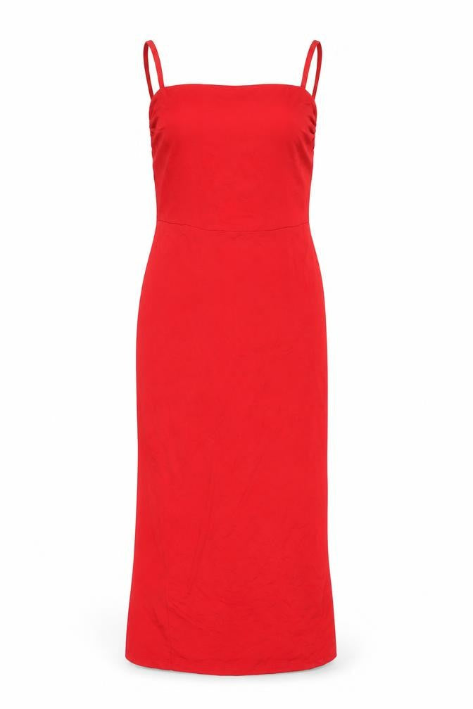 ASOS DESIGN Women's Red Strappy Dress Size 8