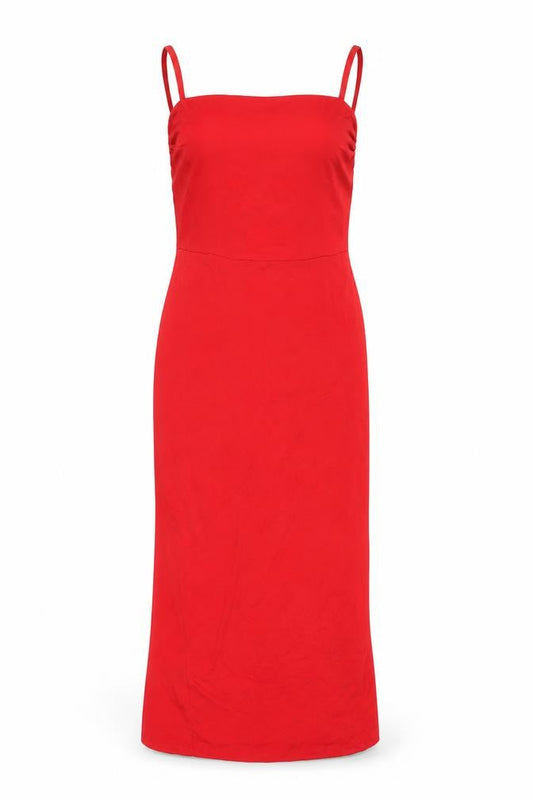 ASOS DESIGN Women's Red Strappy Dress Size 8
