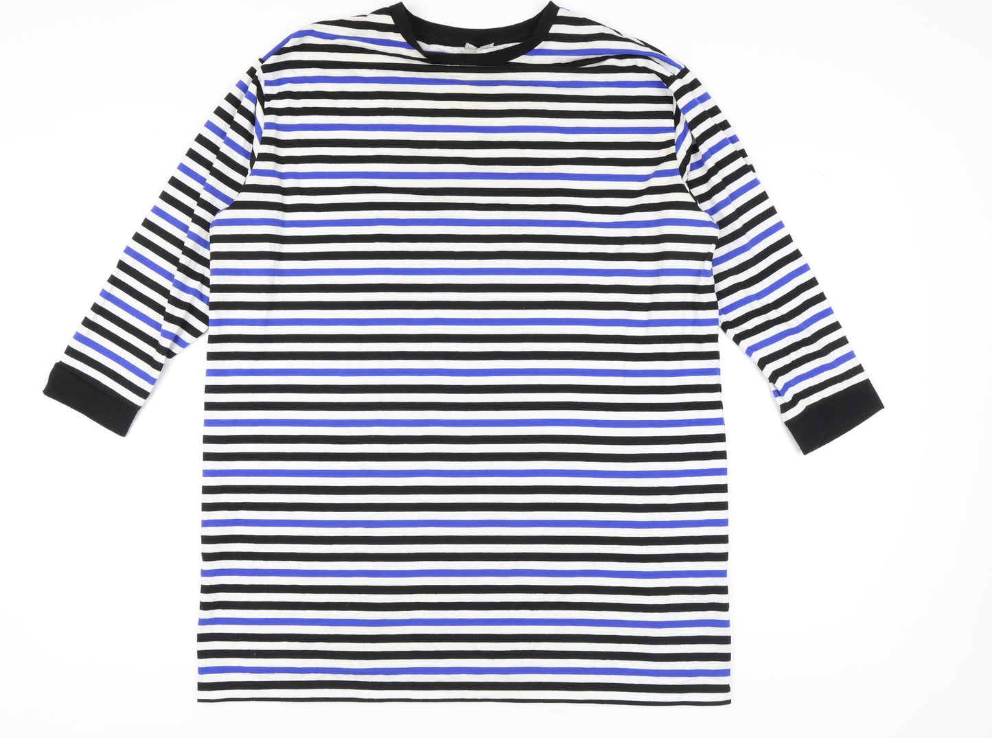 ASOS Women's Multicoloured Striped T-Shirt Dress, Size 6