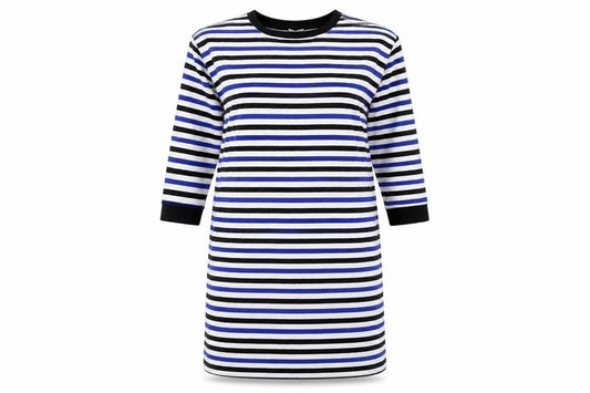 ASOS Women's Multicoloured Striped T-Shirt Dress, Size 6