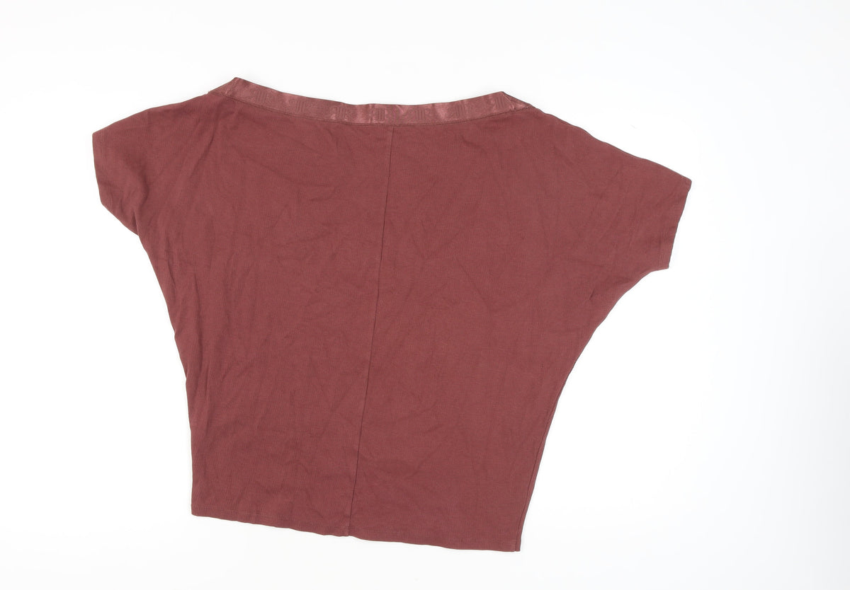 River Island Women's Brown Basic Top Size 14