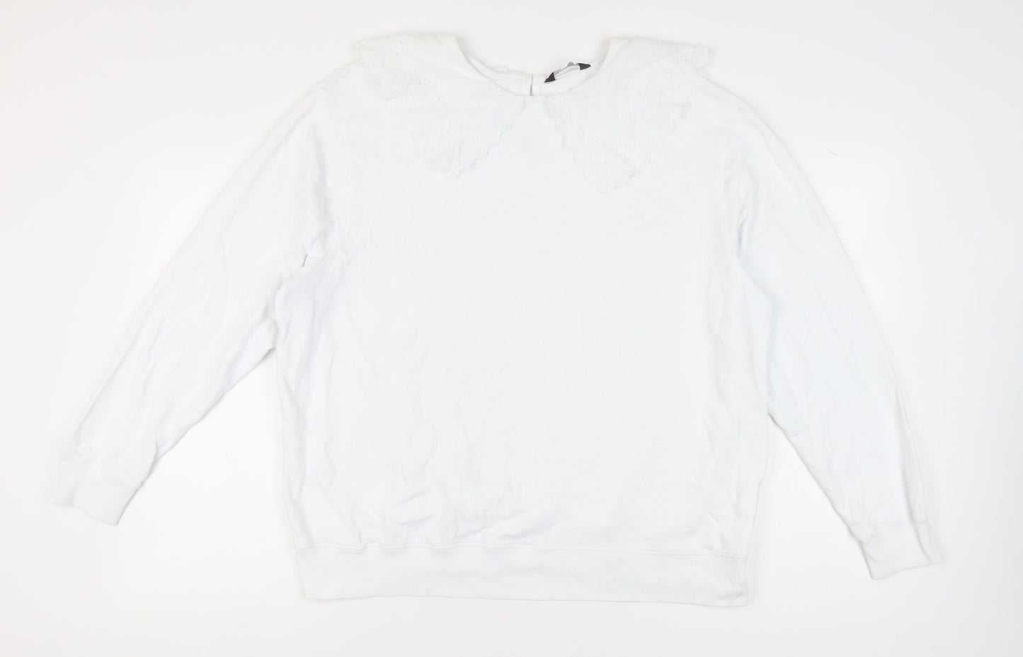 Marks and Spencer Women's White Pullover Sweatshirt Size 20