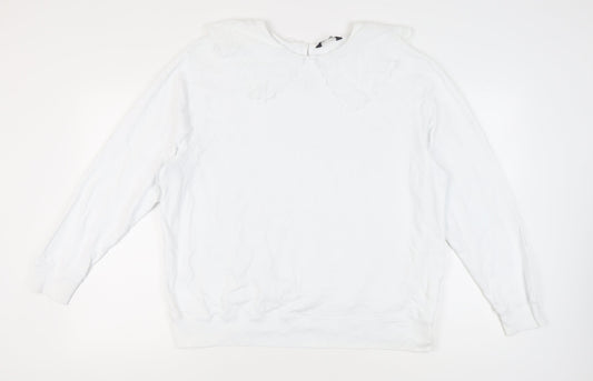 Marks and Spencer Women's White Pullover Sweatshirt Size 20