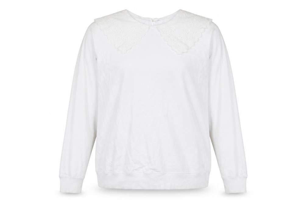 Marks & Spencer Women's White Pullover Sweatshirt Size 20