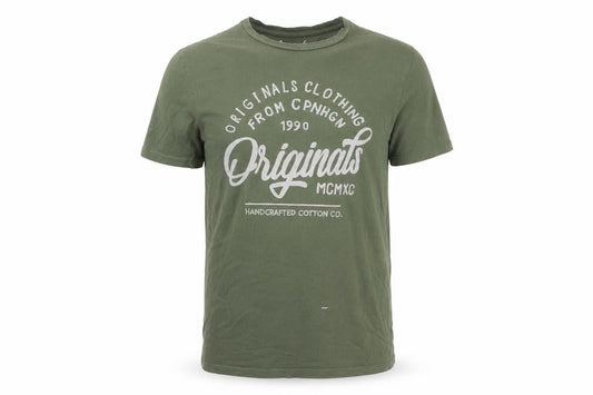 Jack & Jones Green Men's M Graphic Crew Neck T-Shirt