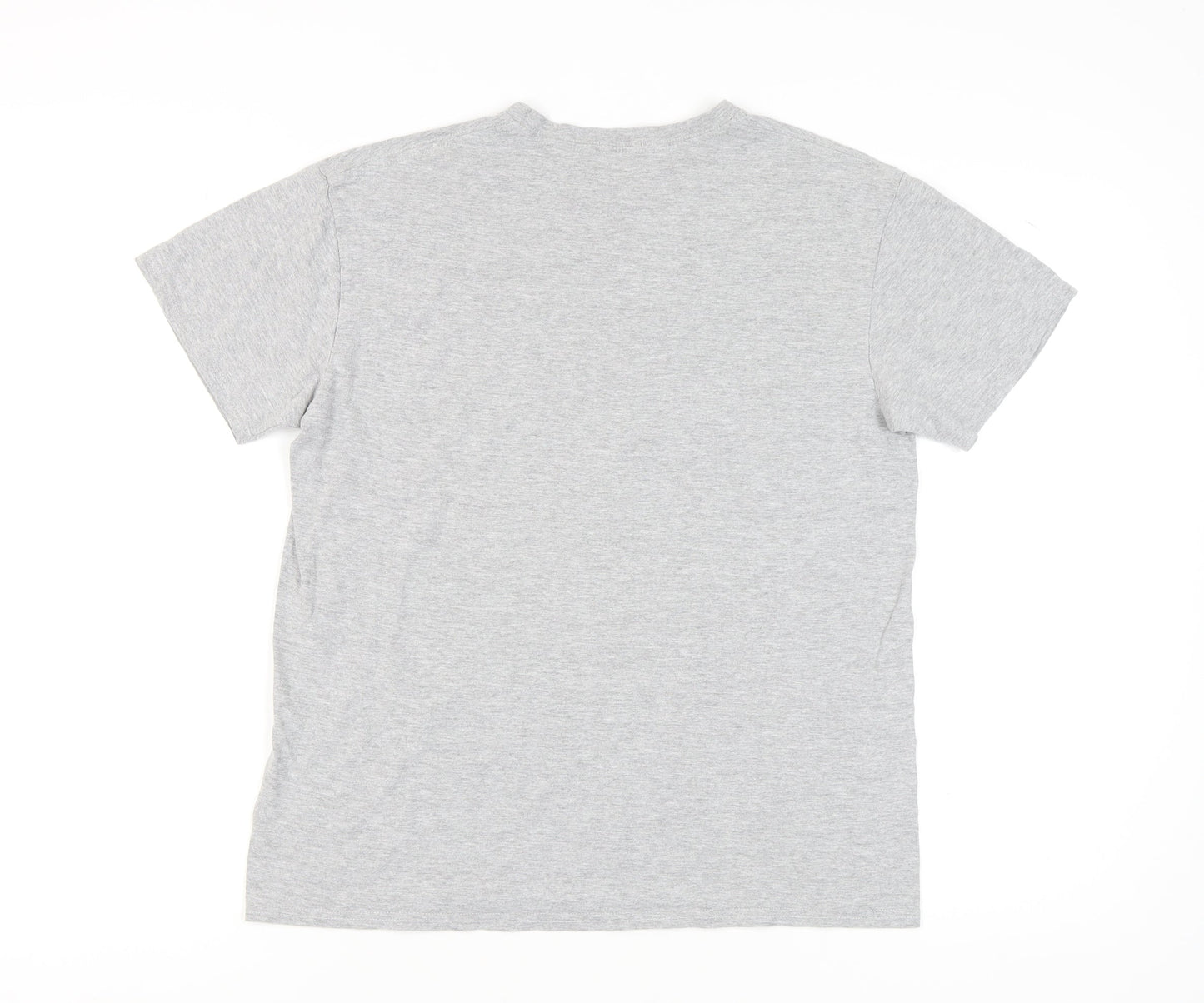 boohoo Men's Grey Graphic T-Shirt M
