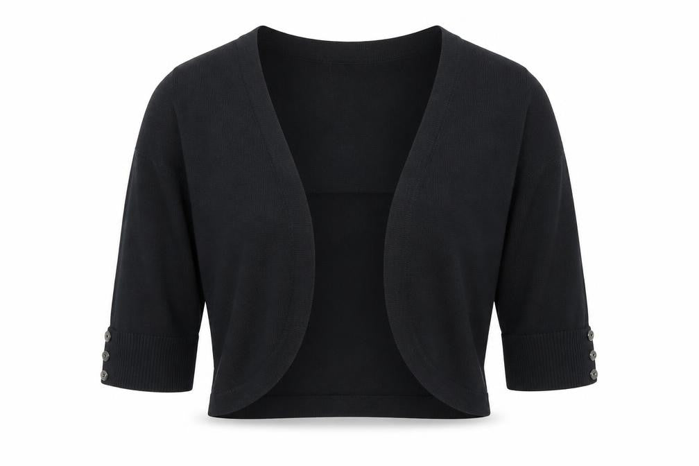 M&Co Women's Black Cardigan XS Open Style