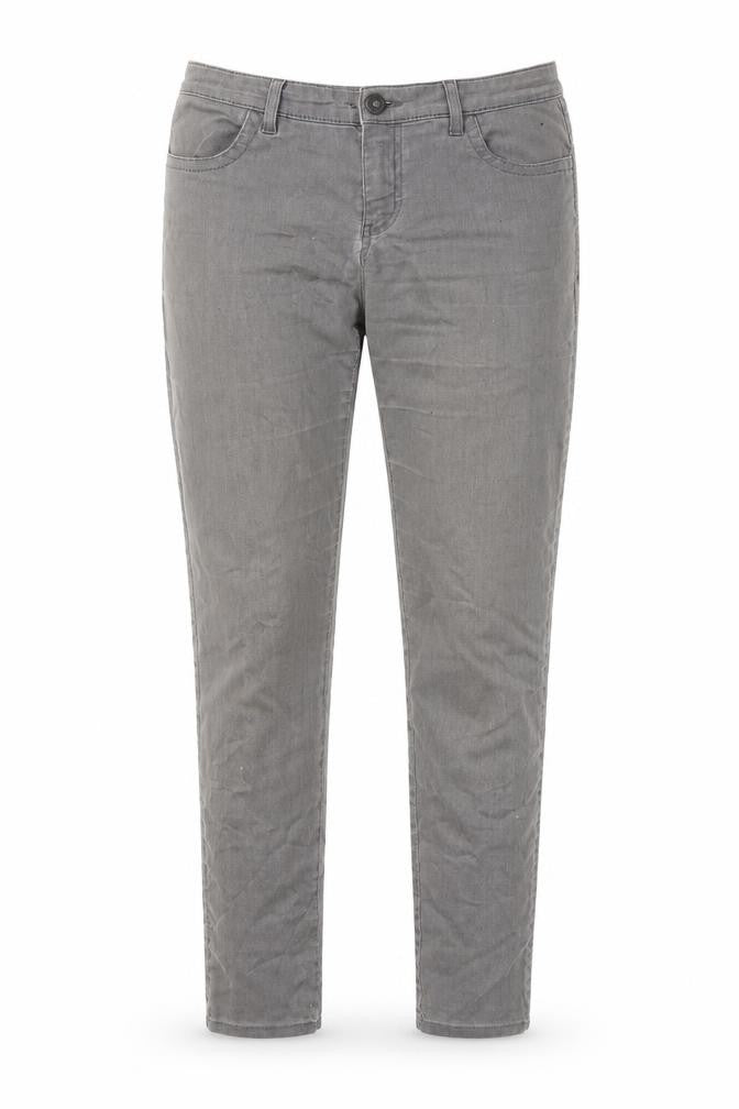 Next Women's Grey Regular Cotton Jeans