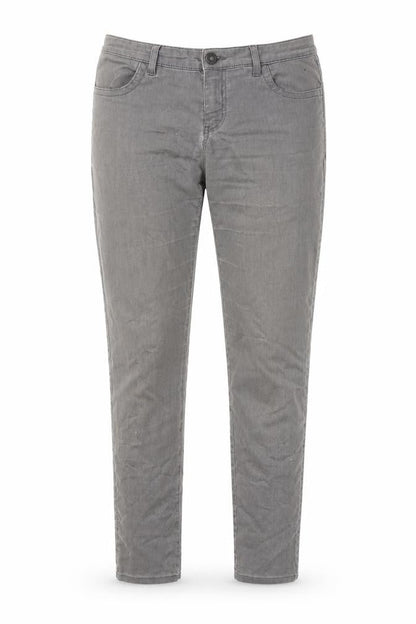 Next Women's Grey Regular Cotton Jeans