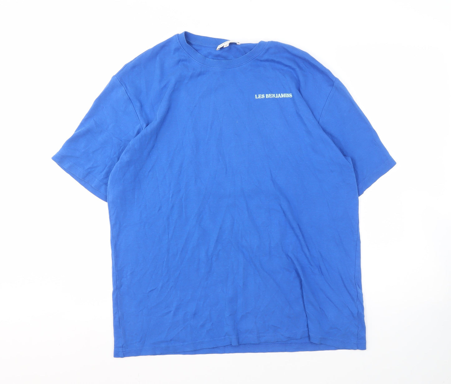 Les Benjamins Men's Blue Graphic T-Shirt M