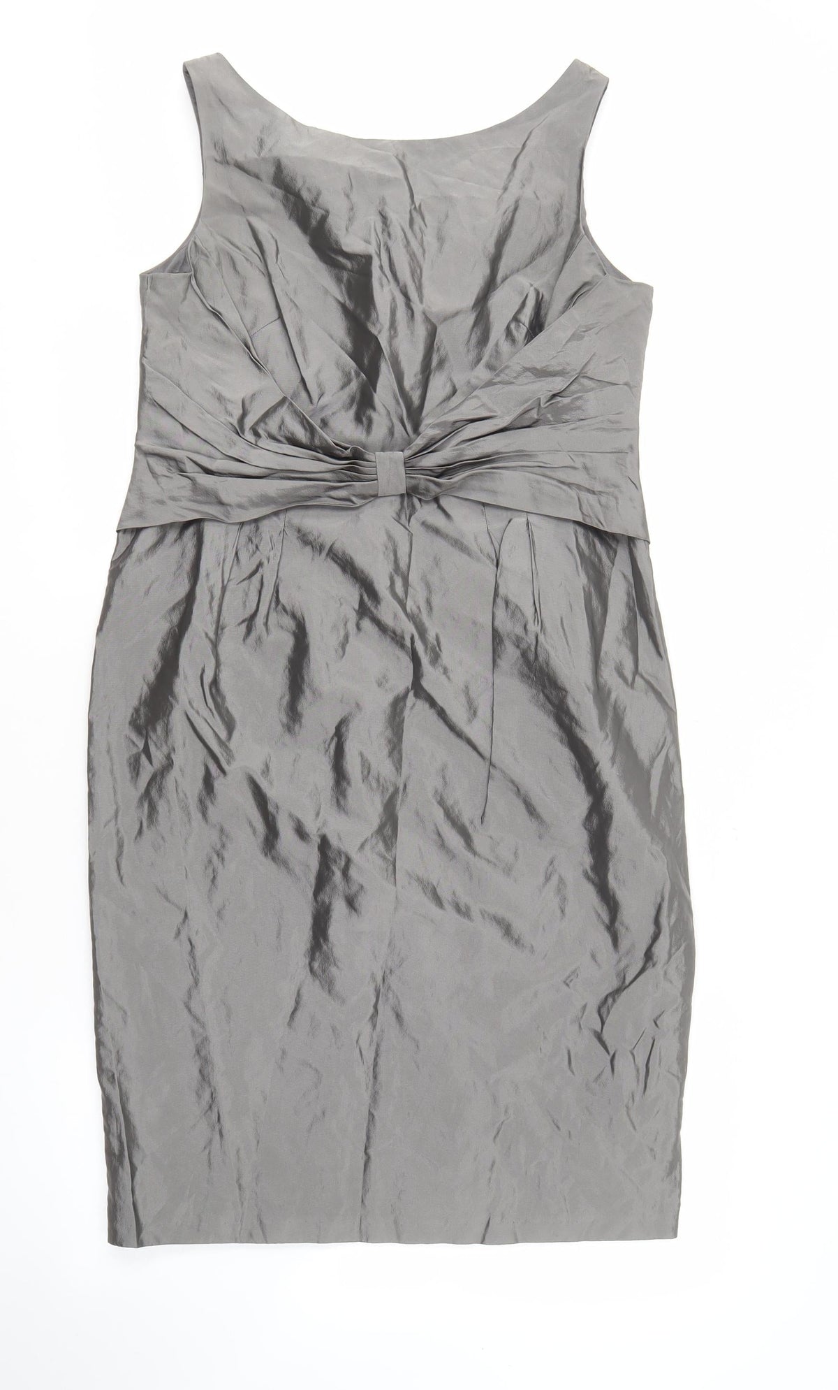 Minuet Women’s Grey Sheath Dress Size 14 Sleeveless