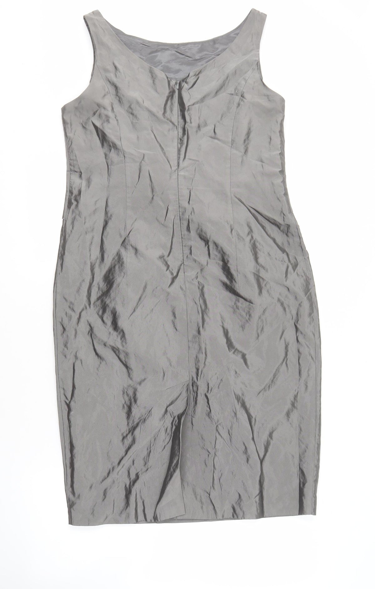 Minuet Women’s Grey Sheath Dress Size 14 Sleeveless