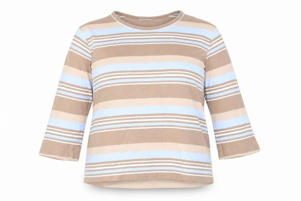 Damart Women's Multicoloured Striped Top Size M