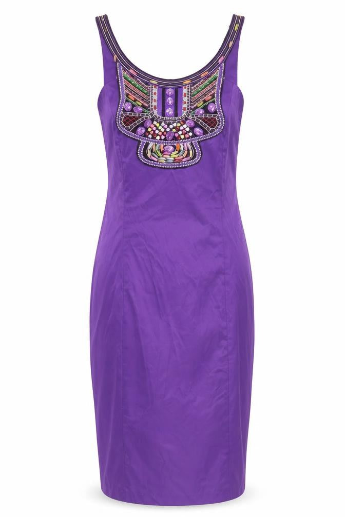 Quiz Women's Purple Party Shift Dress Size 8