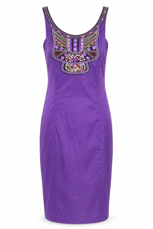 Quiz Women's Purple Party Shift Dress Size 8