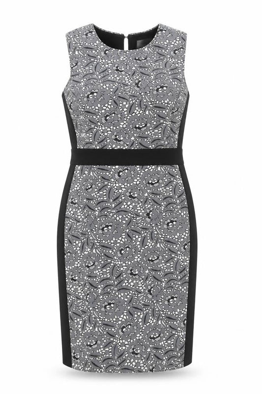 Fenn Wright Manson Women's Grey Floral Dress Size 14