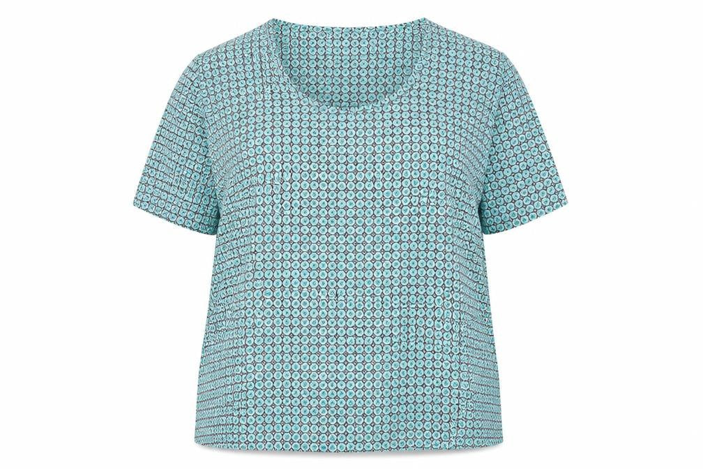 TIGI Women's Geometric T-Shirt, Size 18, Multicoloured