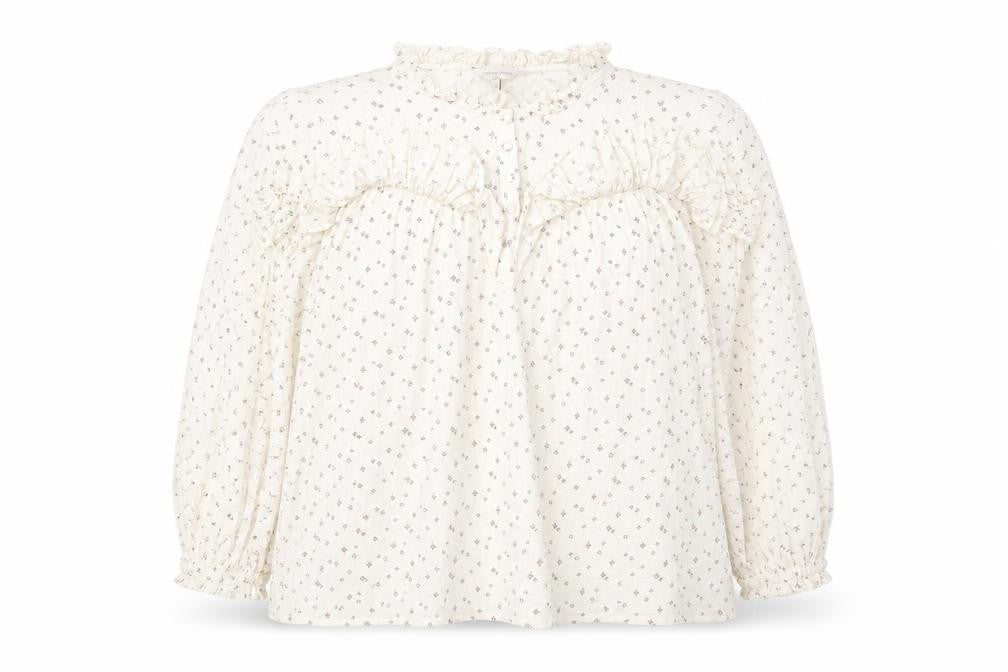 Savannah Miller Women's White Floral Blouse Size 22